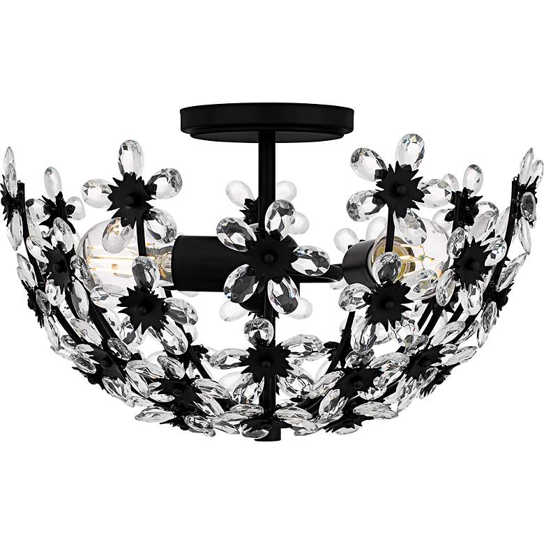 Image 3 Rosemary 3-Light Matte Black Semi-Flush Mount more views