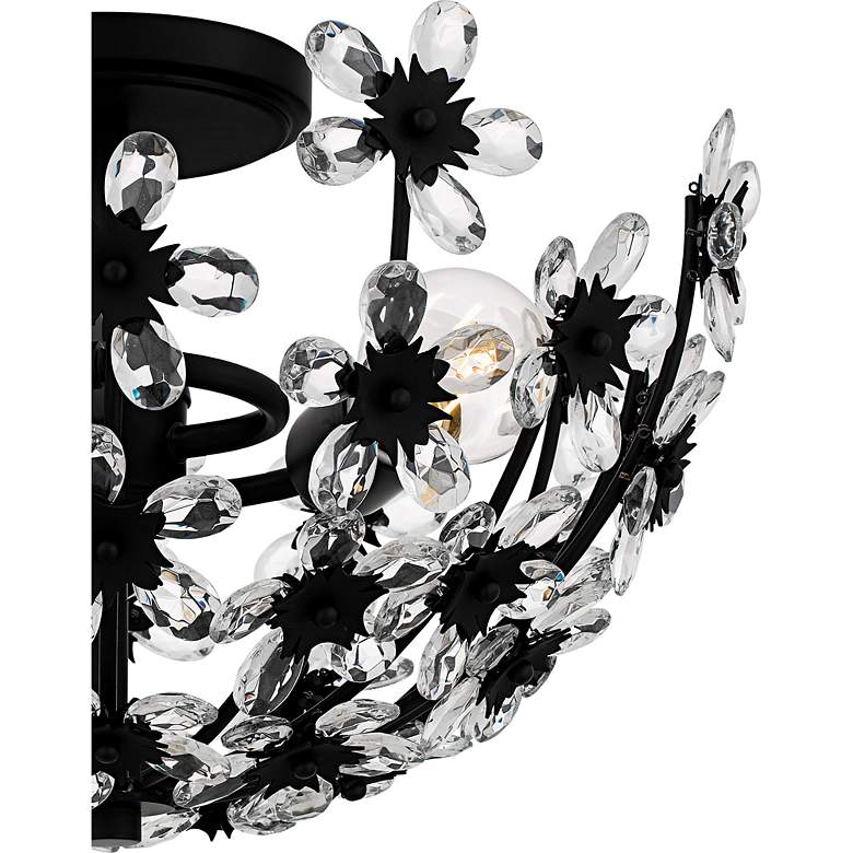 Image 5 Rosemary 3-Light Matte Black Semi-Flush Mount more views