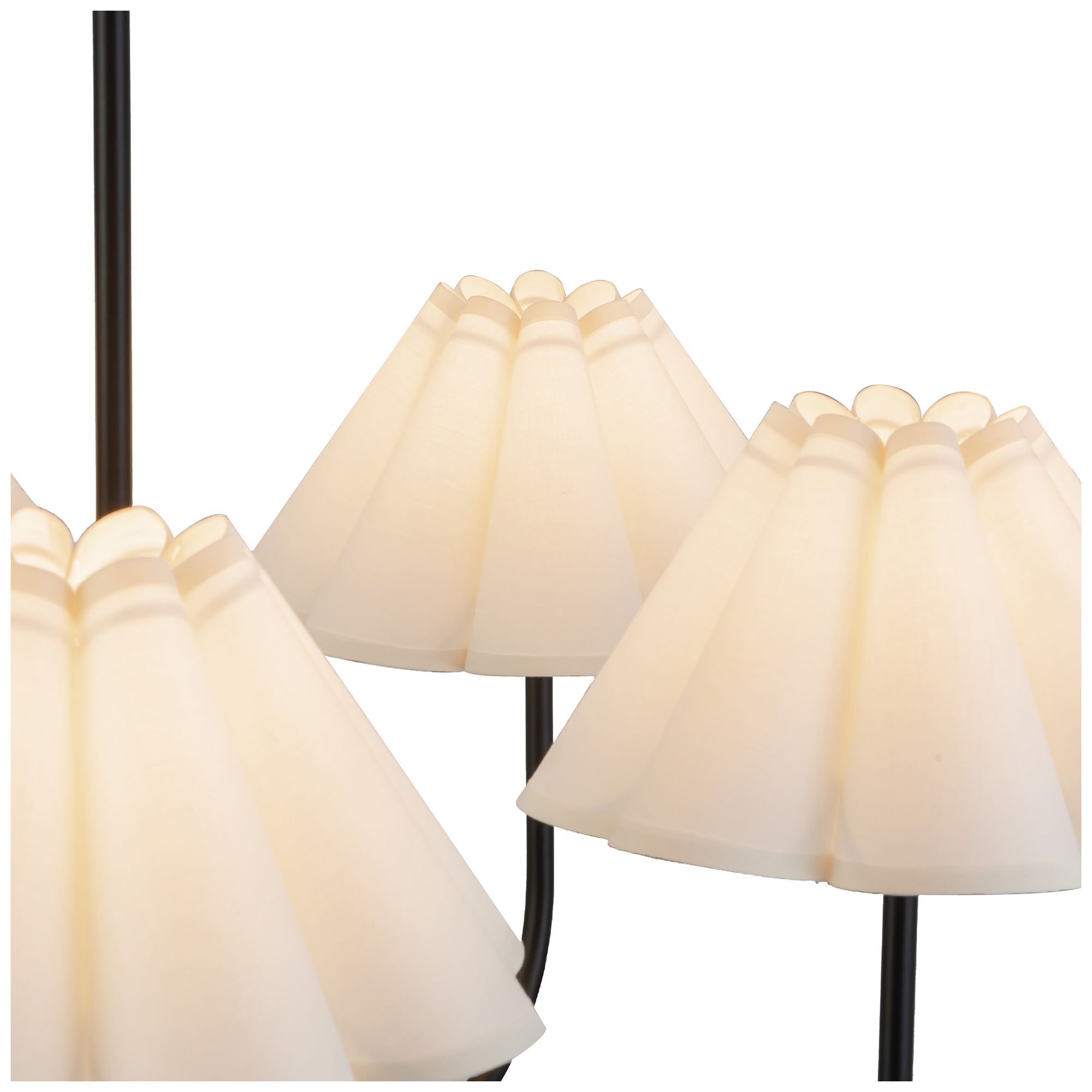 Image 4 Rosemary 31 1/4" Wide Matte Black 5-Light Chandelier more views