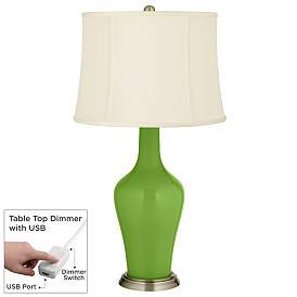 Image1 of Rosemary Green Anya Table Lamp with Dimmer