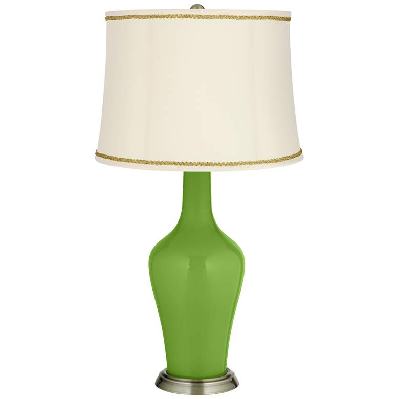 Image 1 Rosemary Green Anya Table Lamp with Scroll Braid Trim