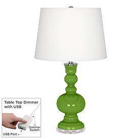 Image1 of Rosemary Green Apothecary Table Lamp with Dimmer