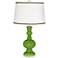 Rosemary Green Apothecary Table Lamp with Ric-Rac Trim