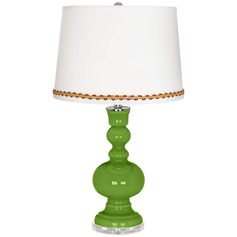 Image 1 Rosemary Green Apothecary Table Lamp with Serpentine Trim