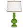 Rosemary Green Apothecary Table Lamp with Twist Scroll Trim