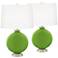 Rosemary Green Carrie Table Lamp Set of 2 with Dimmers