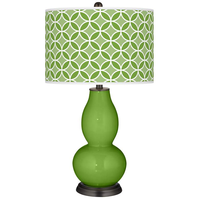 Image 1 Rosemary Green Circle Rings Double Gourd Table Lamp