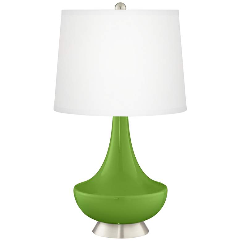 Image 2 Rosemary Green Gillan Glass Table Lamp with Dimmer