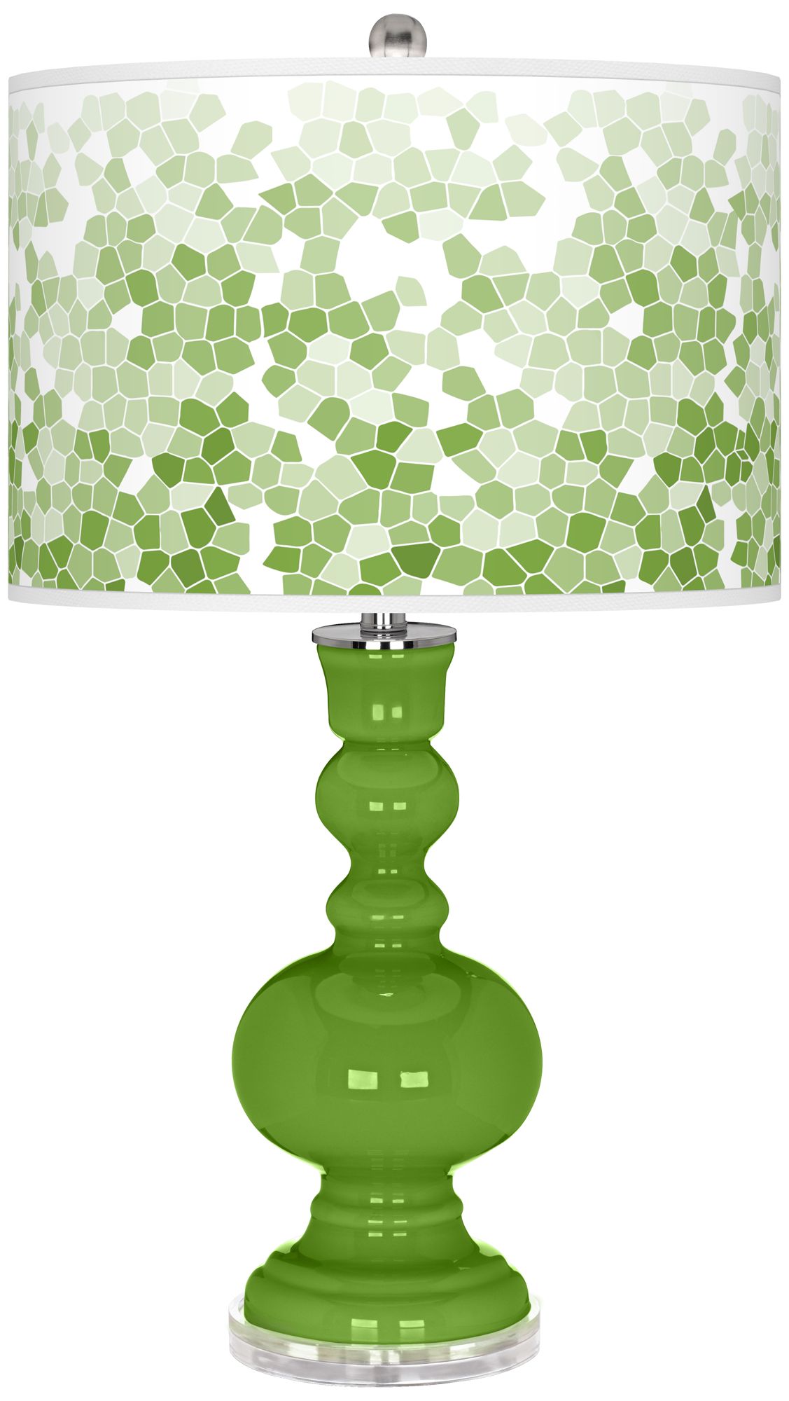 Image Rosemary Green Mosaic Giclee Apothecary Table Lamp
