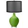 Rosemary Green Ovo Table Lamp with Organza Black Shade
