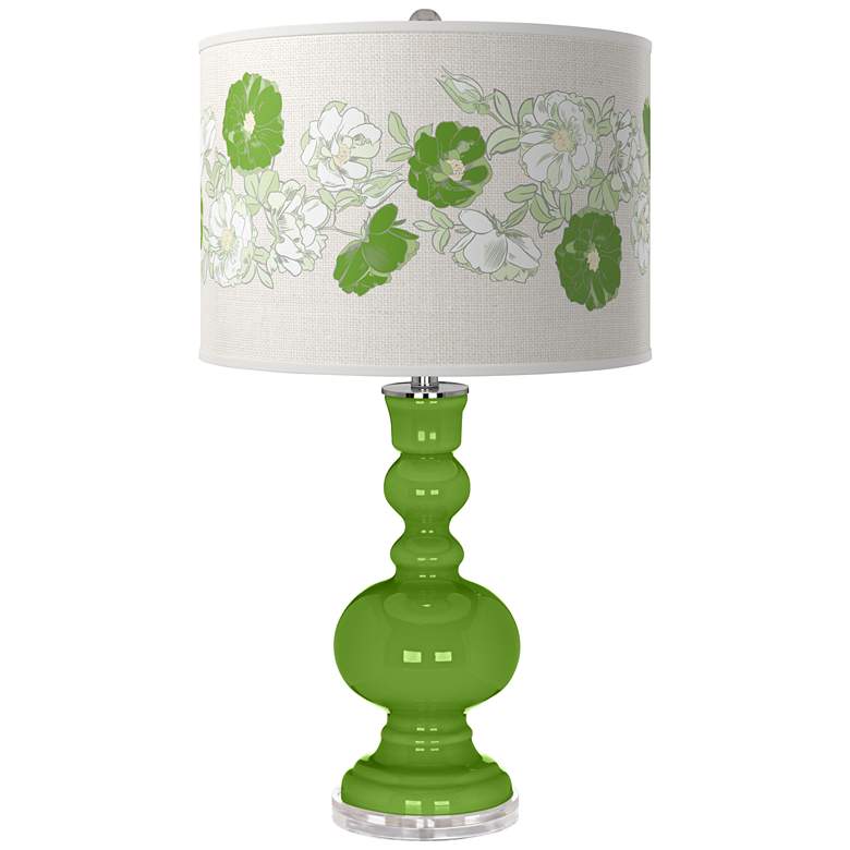 Image 1 Rosemary Green Rose Bouquet Apothecary Table Lamp