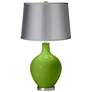 Rosemary Green - Satin Light Gray Shade Ovo Table Lamp
