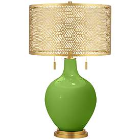 Image1 of Rosemary Green Toby Brass Metal Shade Table Lamp