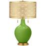 Rosemary Green Toby Brass Metal Shade Table Lamp