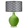 Rosemary Green Toby Table Lamp With Black Metal Shade
