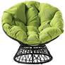 Rosemond Green Button-Tufted Adjustable Swivel Papasan Chair