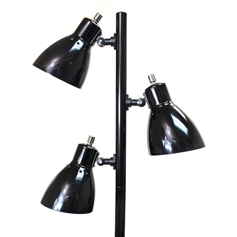 Image 2 Rosemont 63 3/4" Black Finish Modern 3-Light Tree Floor Lamp more views
