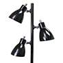 Rosemont 63 3/4" Black Finish Modern 3-Light Tree Floor Lamp