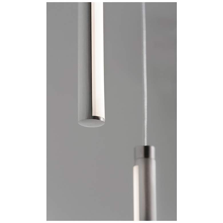 Image 2 Rosemont 8.25" Wide 3-Light Satin Nickel LED Pendant more views