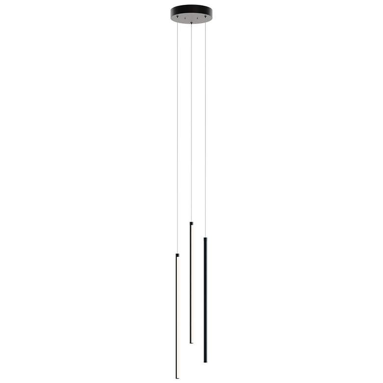 Image 1 Rosemont 8.25" Wide Black LED Pendant