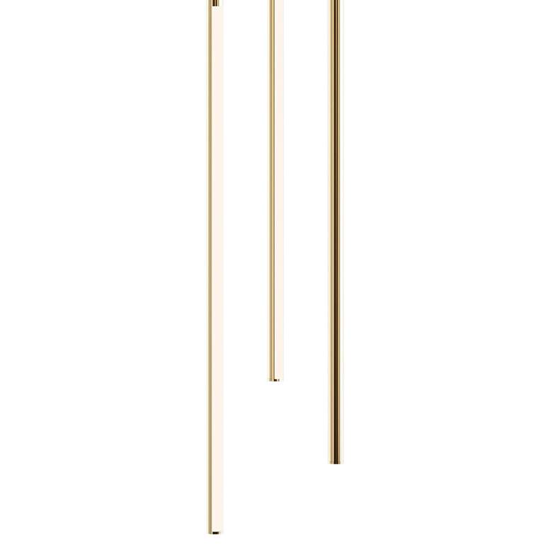Image 3 Rosemont 8 1/4" Wide Satin Brass Multi-Light LED Pendant more views