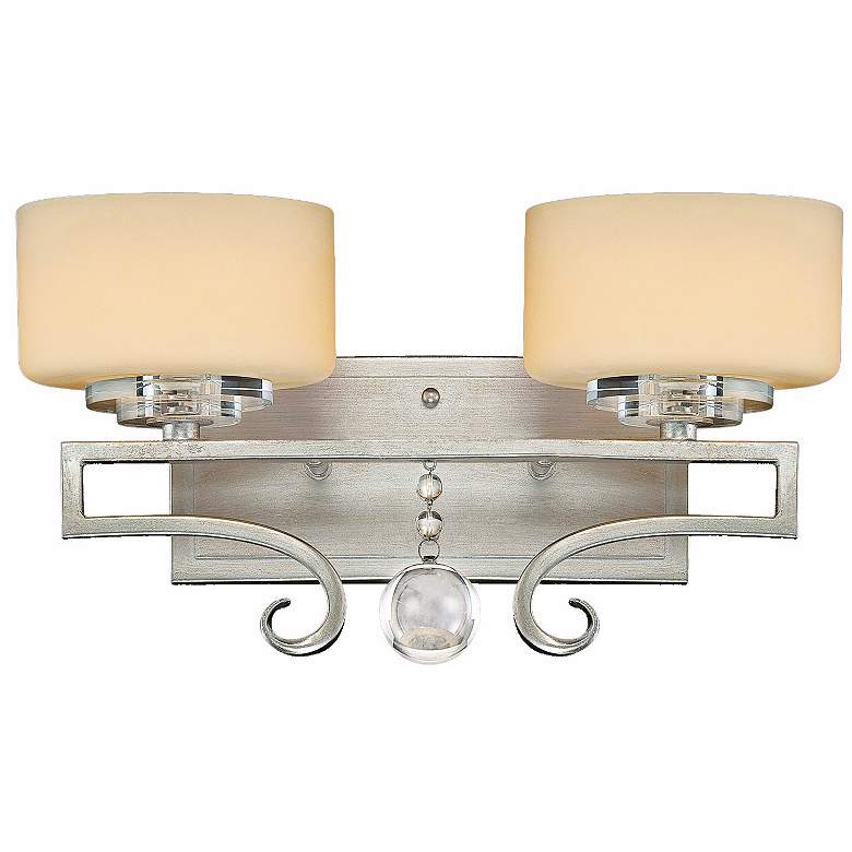 Image 1 Rosendal Silver 2-Light 15 1/4 Wide Savoy House Sconce