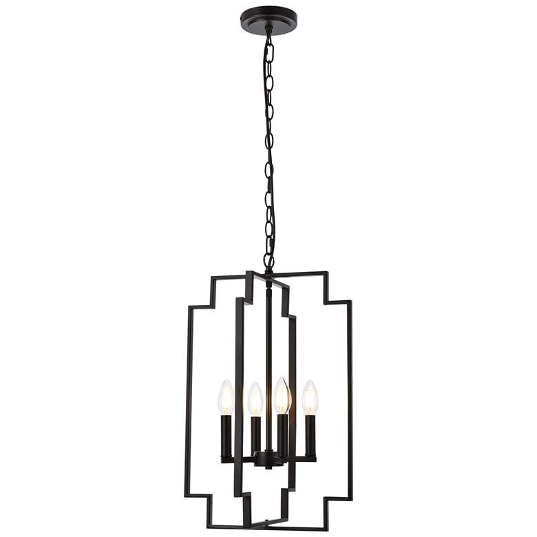 Image 1 Rosenfeld 4 Lts Pendant In Black