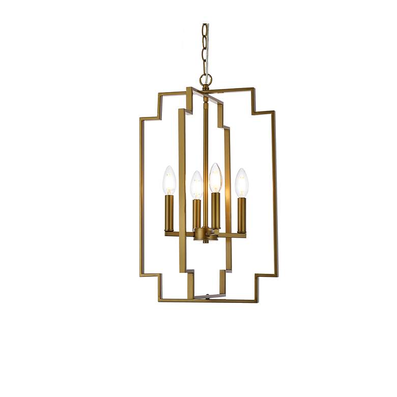 Image 4 Rosenfeld 4 Lts Pendant In Brass more views