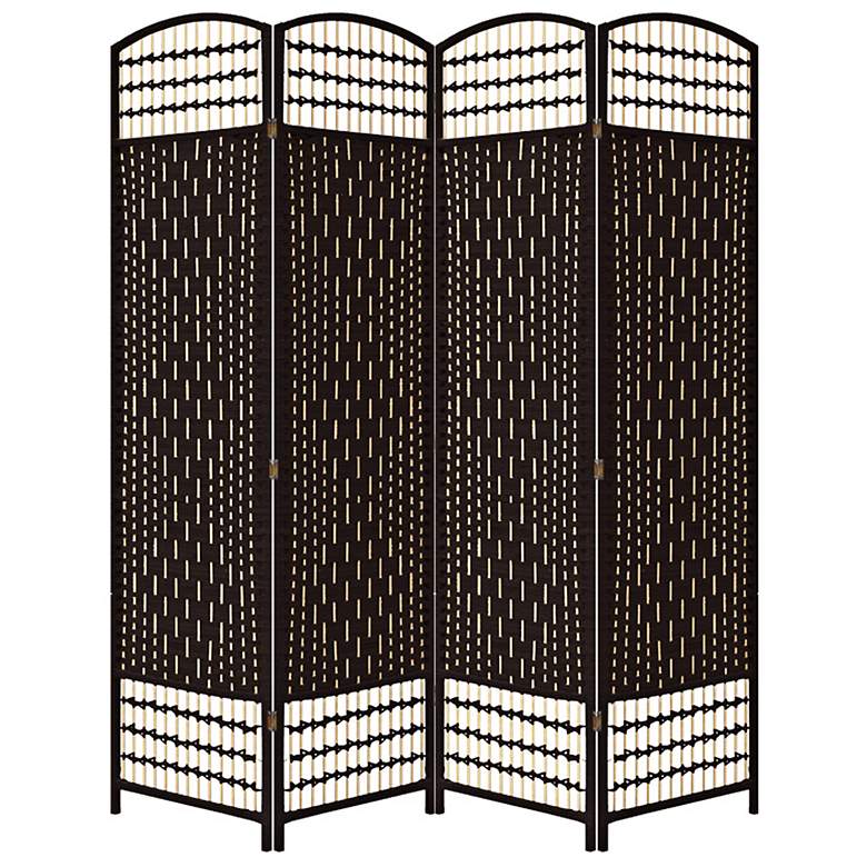 Image 1 Rosenthal 63 1/4" Wide Hand-Crafted Paper Weave Room Divider
