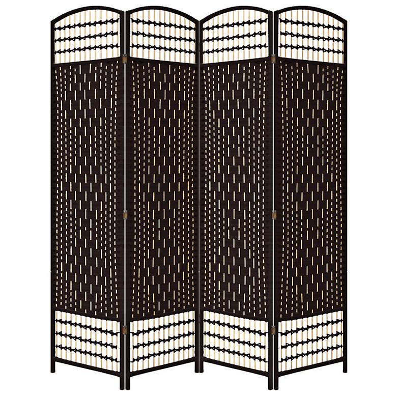 Image 1 Rosenthal 63 1/4" Wide Hand-Crafted Paper Weave Room Divider