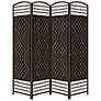 Rosenthal 63 1/4" Wide Hand-Crafted Paper Weave Room Divider