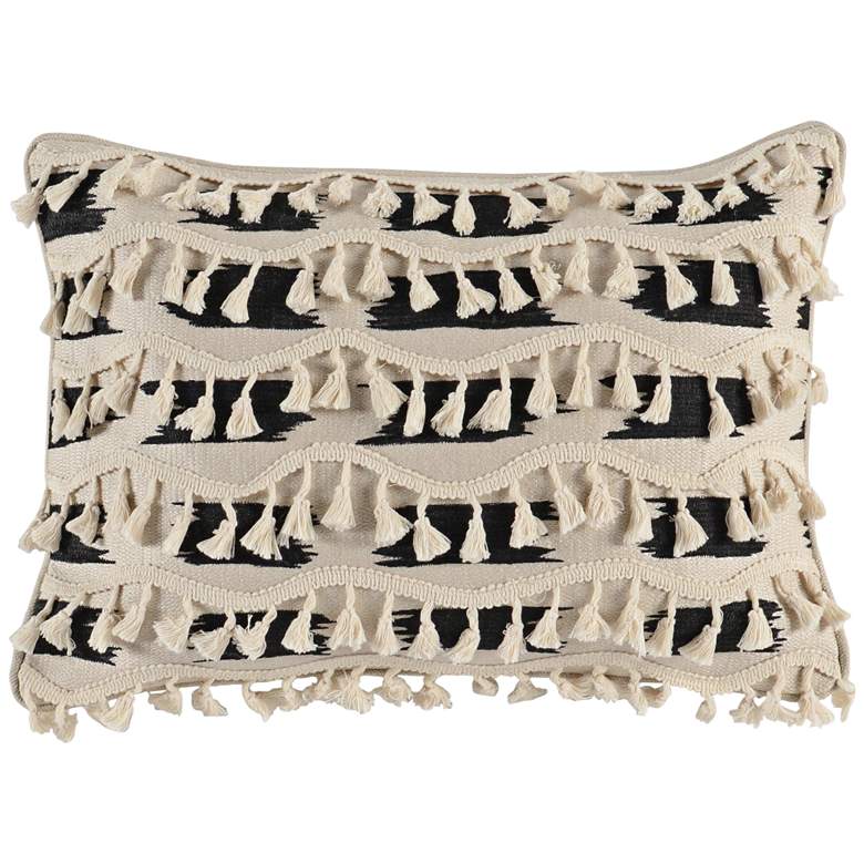 Image 1 Roset Wool and Onyx 20 inch x 14 inch Decorative Pillow