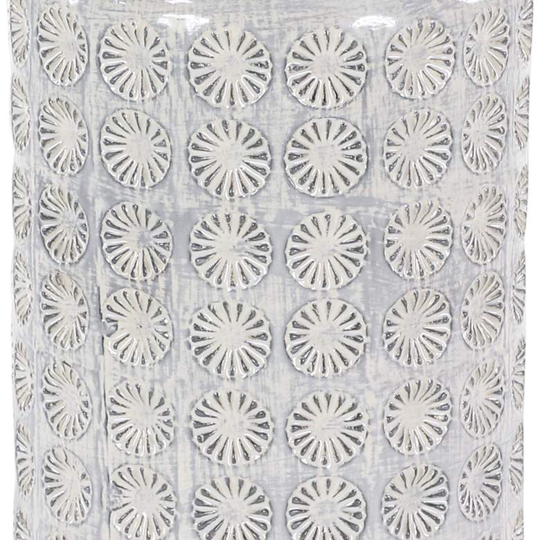 Image 2 Rosette 18 1/4" High Blue and White Ceramic Decorative Vase more views