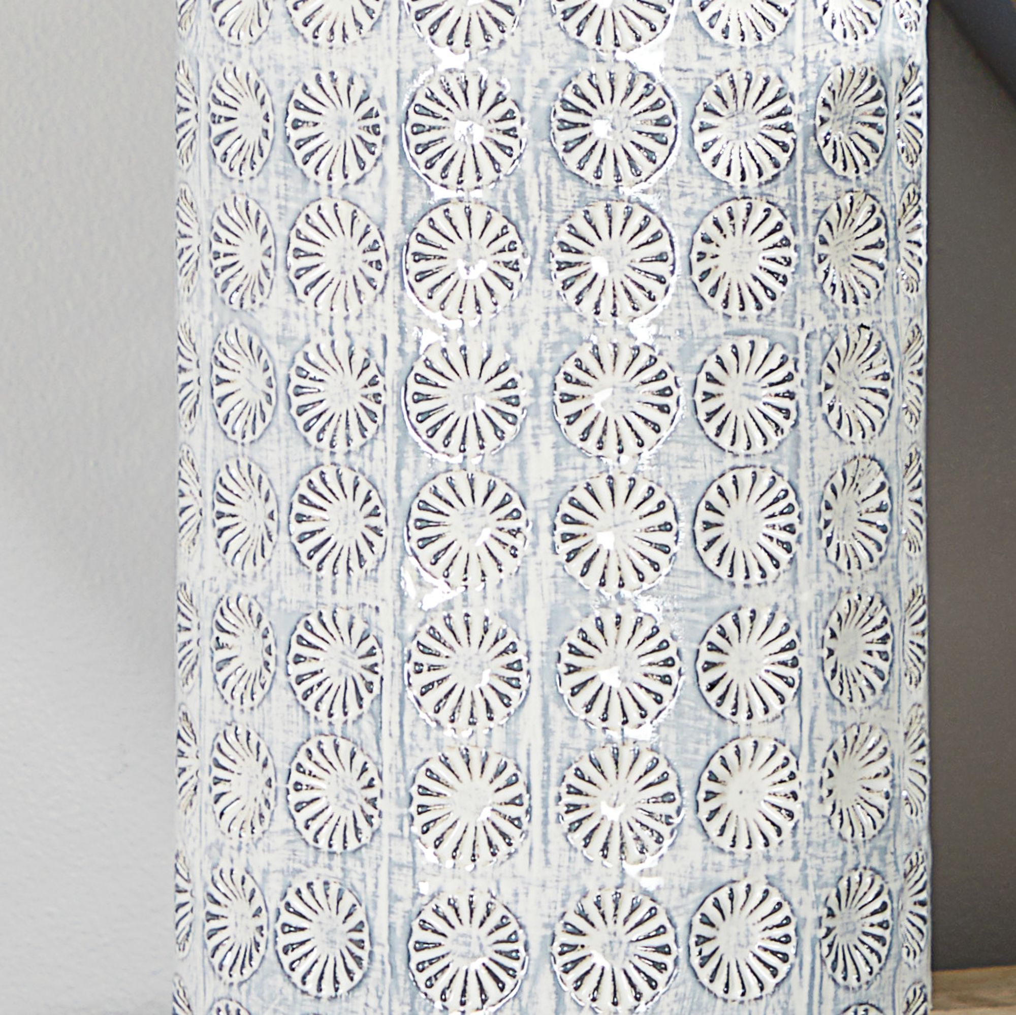 Image 3 Rosette 18 1/4" High Blue and White Ceramic Decorative Vase more views