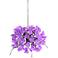 Rosette Collection 10" Wide Lilac Rose Pendant