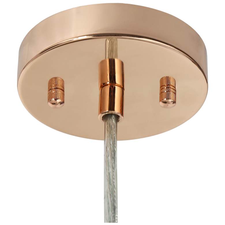 Image 3 Rosgloy 1-Light Cylinder Crystal Pendant Light more views