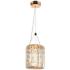 Rosgloy 1-Light Gold Crystal LED Pendant Light