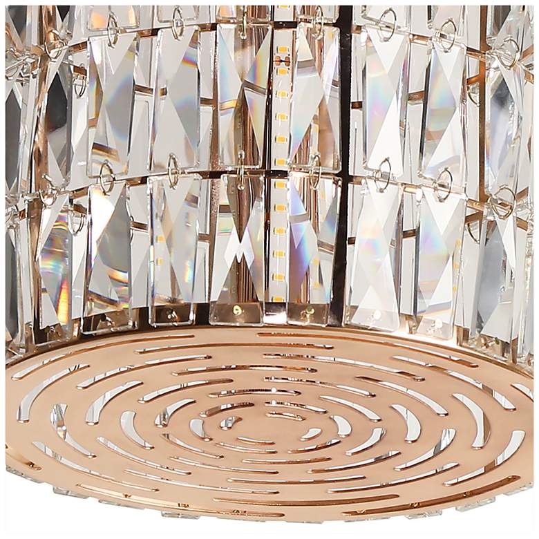 Image 4 Rosgloy 1-Light Gold Crystal LED Pendant Light more views