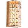 2_Rosgloy 1-Light Gold Crystal LED Wall Sconces