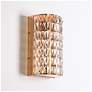 7_Rosgloy 1-Light Gold Crystal LED Wall Sconces more views