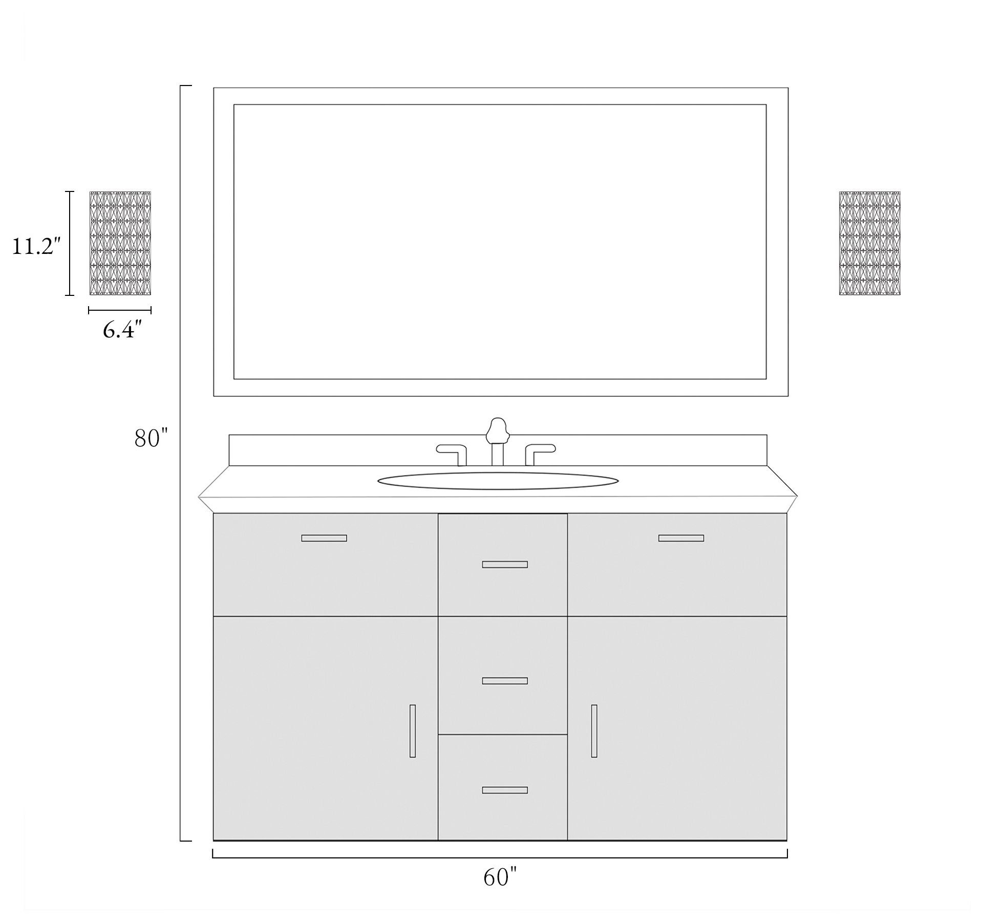 Rosgloy 1-Light Gold Crystal LED Wall Sconces