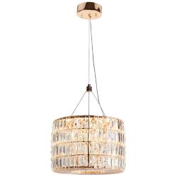 Rosgloy 1-Light Gold Crystal Mini LED Chandelier