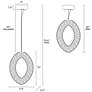 2_Rosgloy 1-Light Gold Crystal Mini LED Chandelier more views