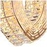 3_Rosgloy 1-Light Gold Crystal Mini LED Chandelier more views