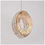 6_Rosgloy 1-Light Gold Crystal Mini LED Chandelier more views