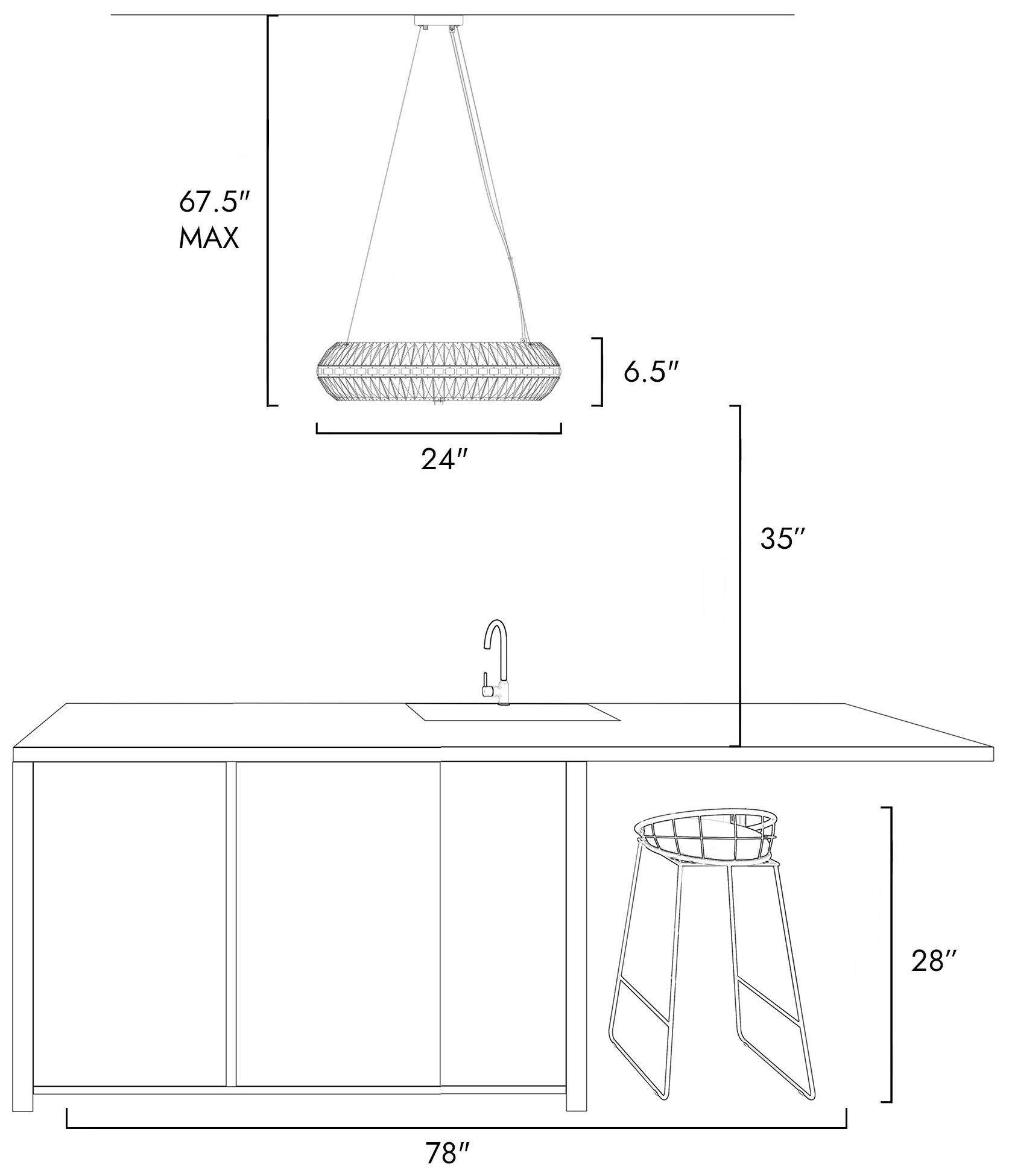 Rosgloy 10-Light Gold Crystal Drum Chandelier