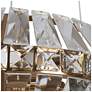 3_Rosgloy 10-Light Gold Crystal Mini Drum Chandelier more views