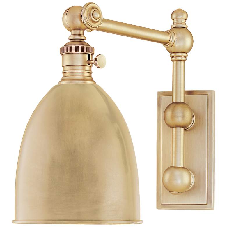 Image 1 Roslyn 1 Light Wall Sconce Aged Brass