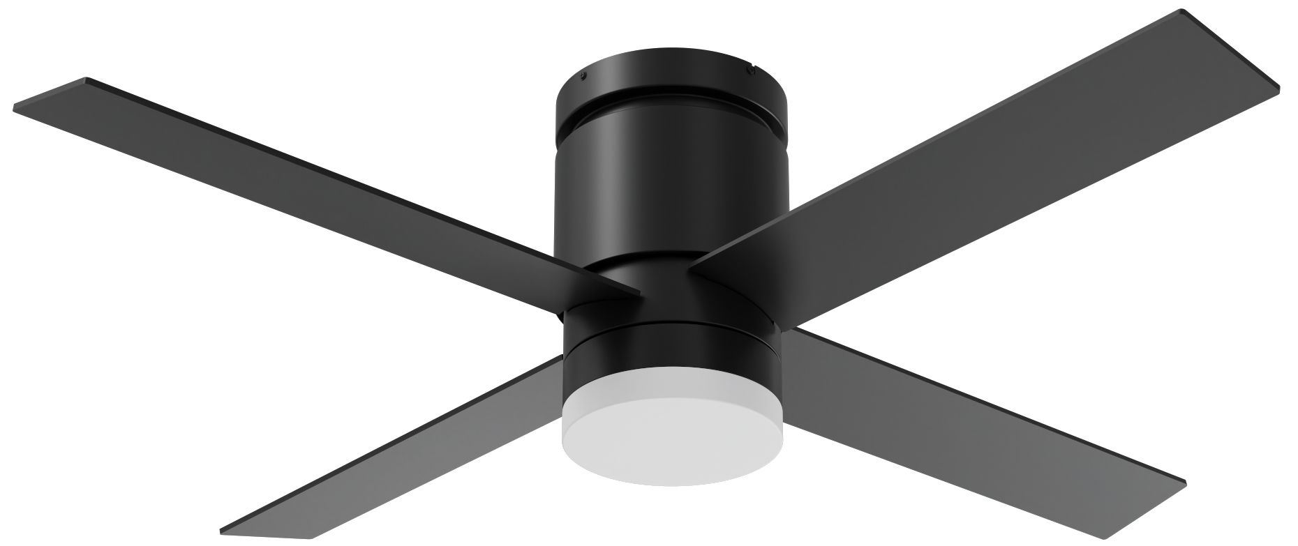 Image 2 Ross 52" Wide 4-Blade Black Remote Control LED Ceiling Fan