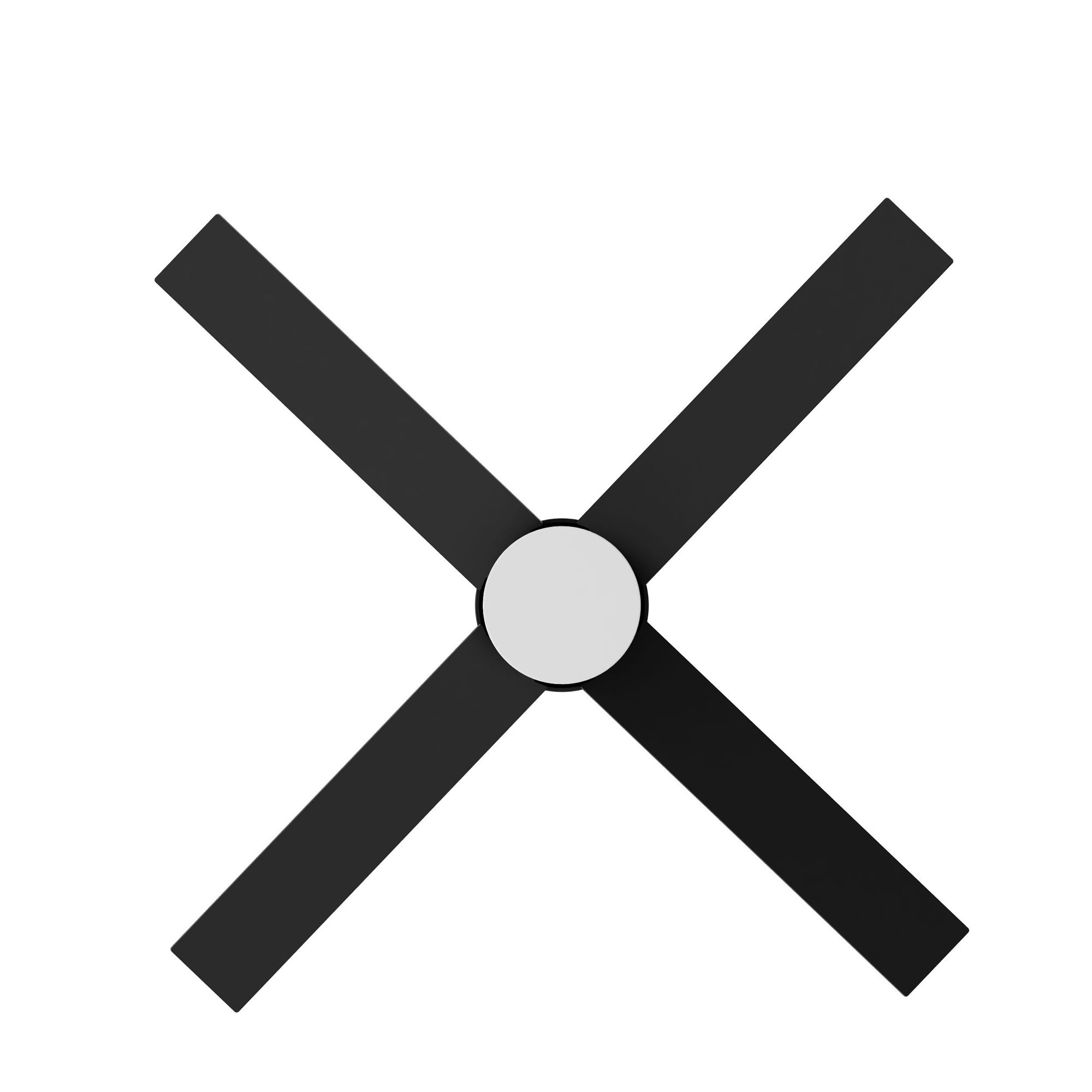 Image 3 Ross 52" Wide 4-Blade Black Remote Control LED Ceiling Fan more views